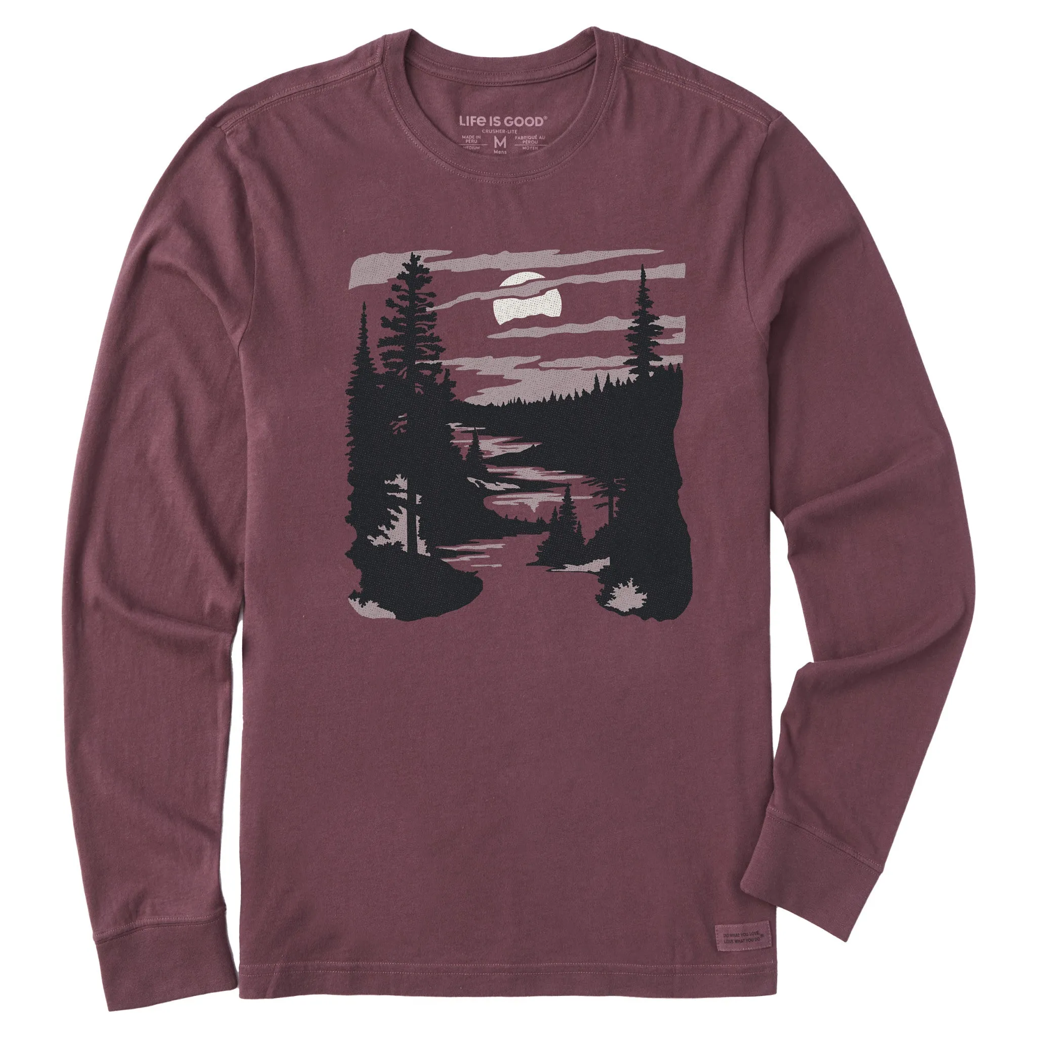 Men's A River Runs Through It Long Sleeve Crusher Tee Life is Good
