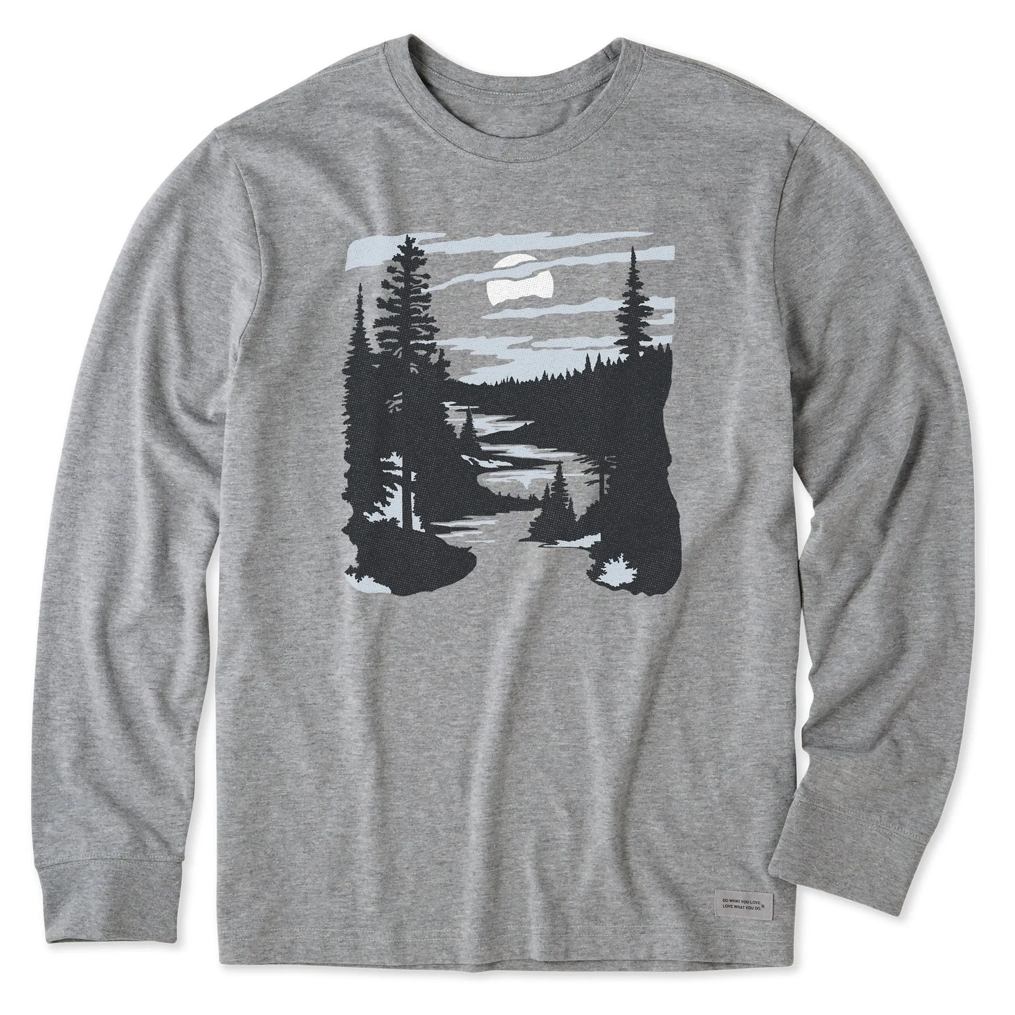 Men's A River Runs Through It Long Sleeve Crusher Tee Life is Good