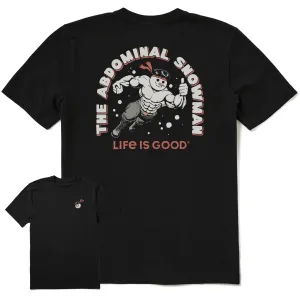 Men's Abdominal Snowman Action Hero Short Sleeve Crusher Tee Life is Good