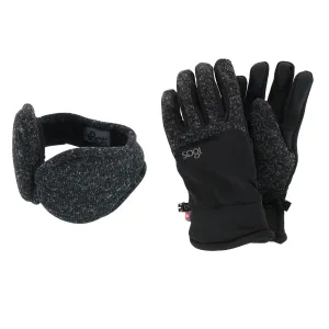 Men's All Finger Touchscreen Winter Gloves and Ear Warmer Set
