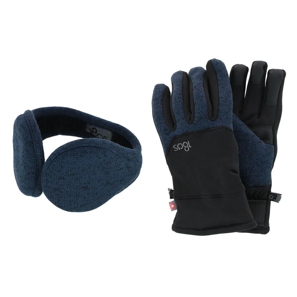 Men's All Finger Touchscreen Winter Gloves and Ear Warmer Set
