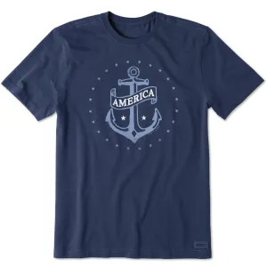 Men's Americana Anchor Short Sleeve Crusher-LITE Tee Life is Good