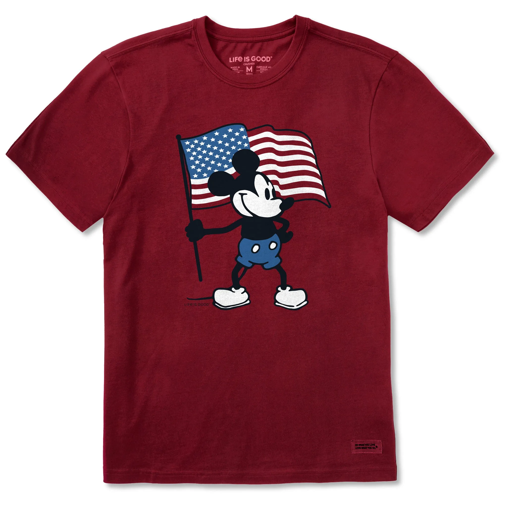 Men's Americana Steamboat Willie Short Sleeve Tee Life is Good