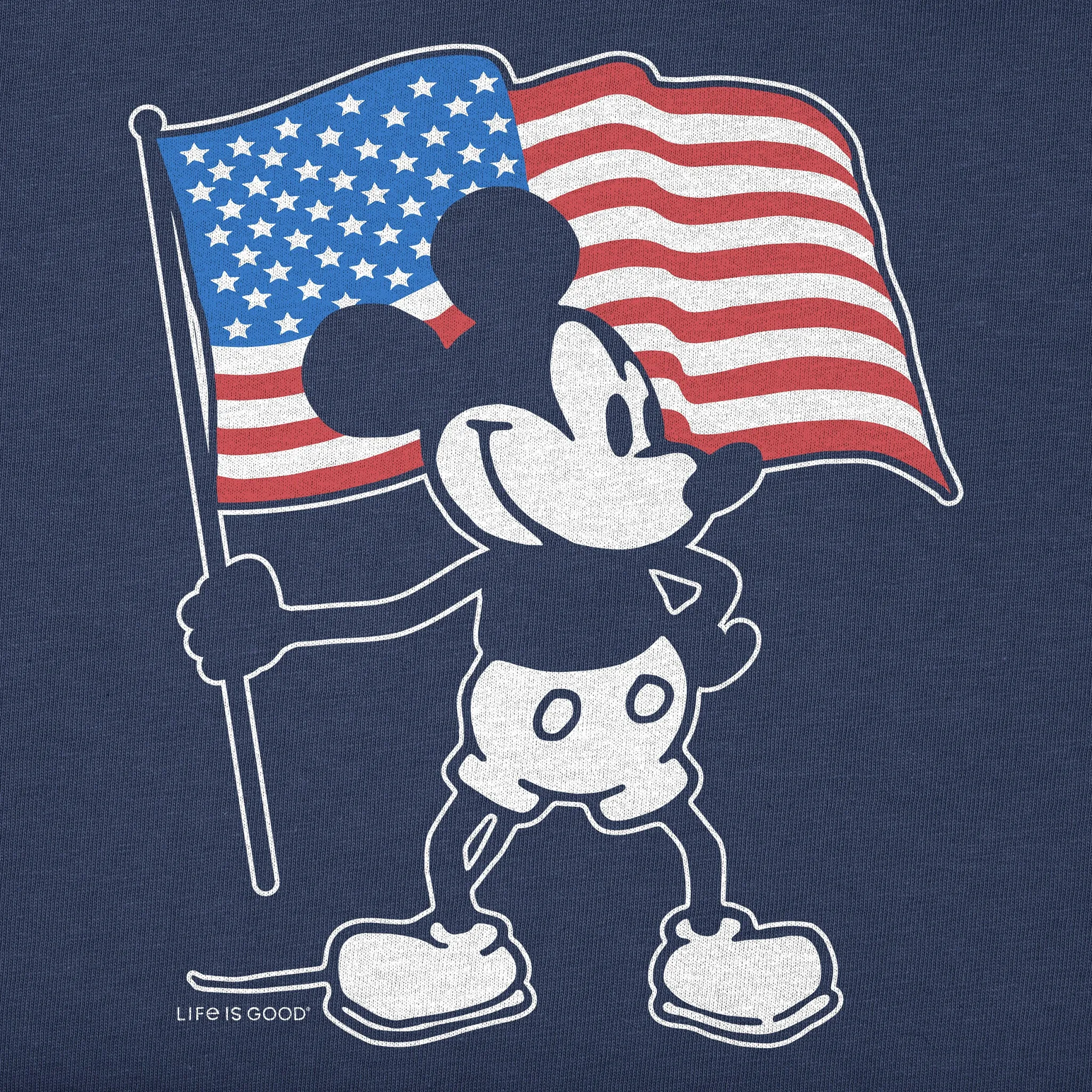 Men's Americana Steamboat Willie Short Sleeve Tee Life is Good