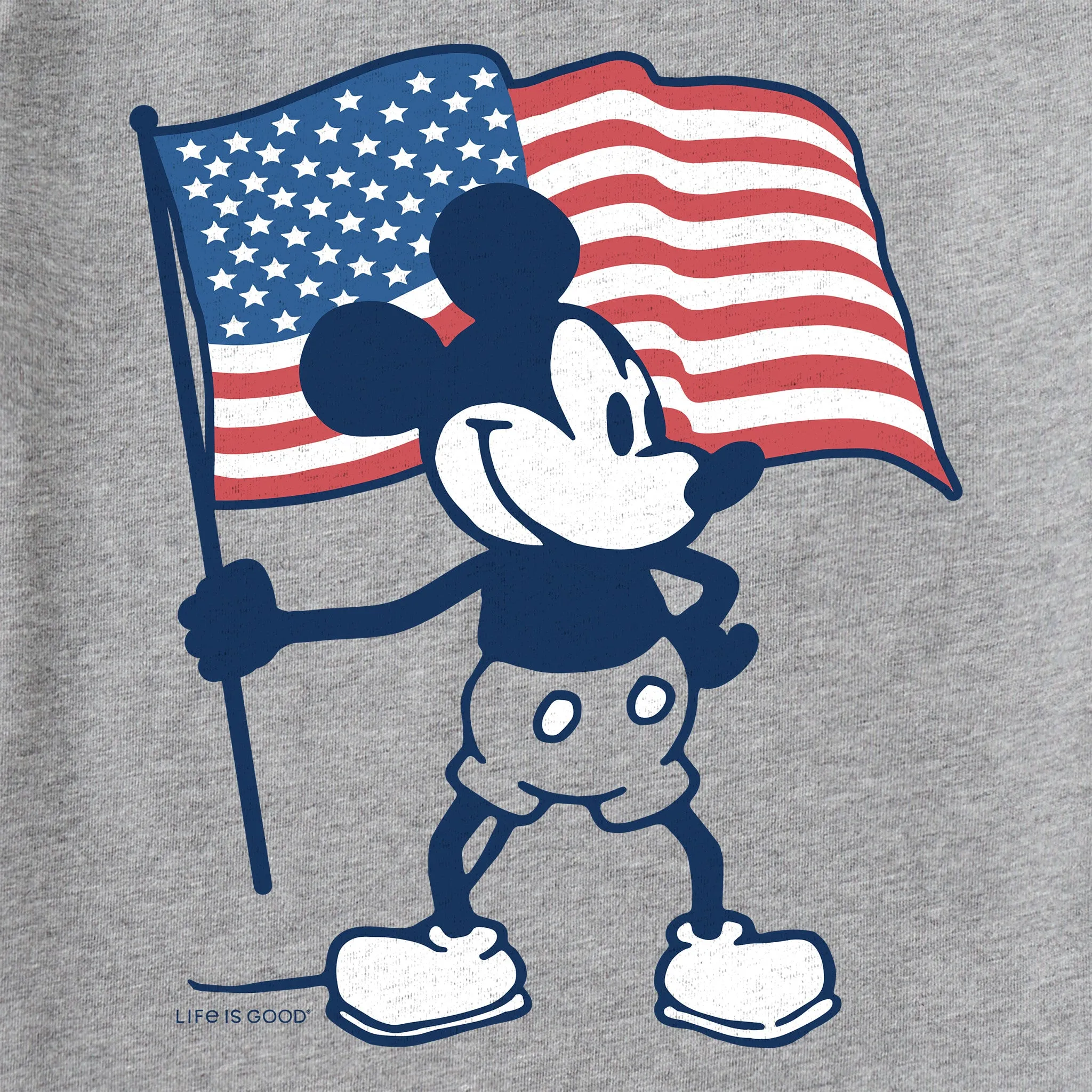 Men's Americana Steamboat Willie Short Sleeve Tee Life is Good
