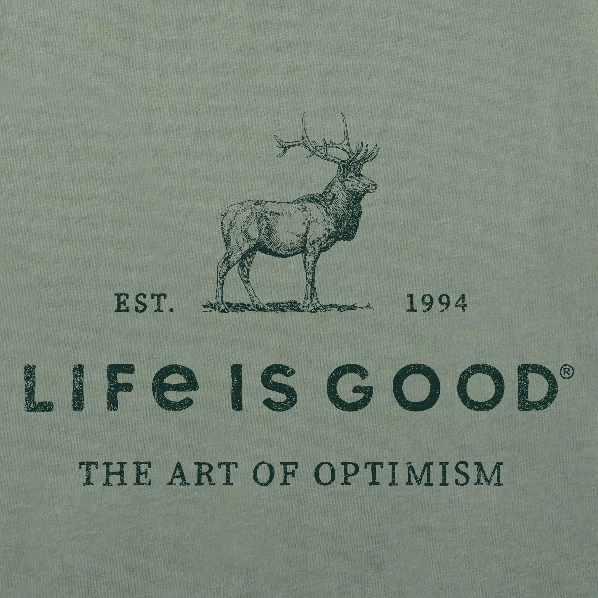 Men's Art of Optimism Buck Short Sleeve Tee Life is Good