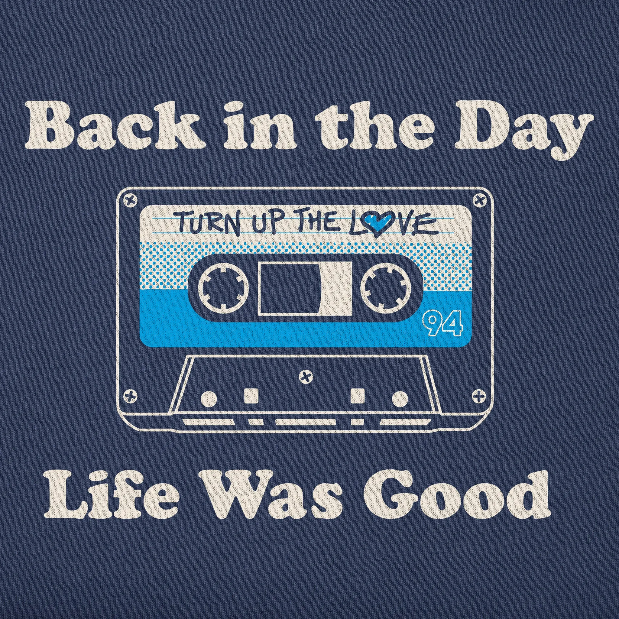 Men's Back in the Day Cassette Short Sleeve Tee Life is Good