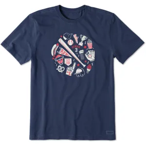 Men's Baseball Medley Short Sleeve Tee Life is Good