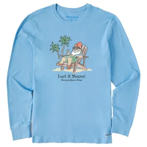 Men's Beach Gnome Let it Snow Somewhere Else Long Sleeve Crusher Tee Life is Good