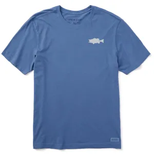 Men's Bert's Bass Short Sleeve Crusher Tee Life is Good