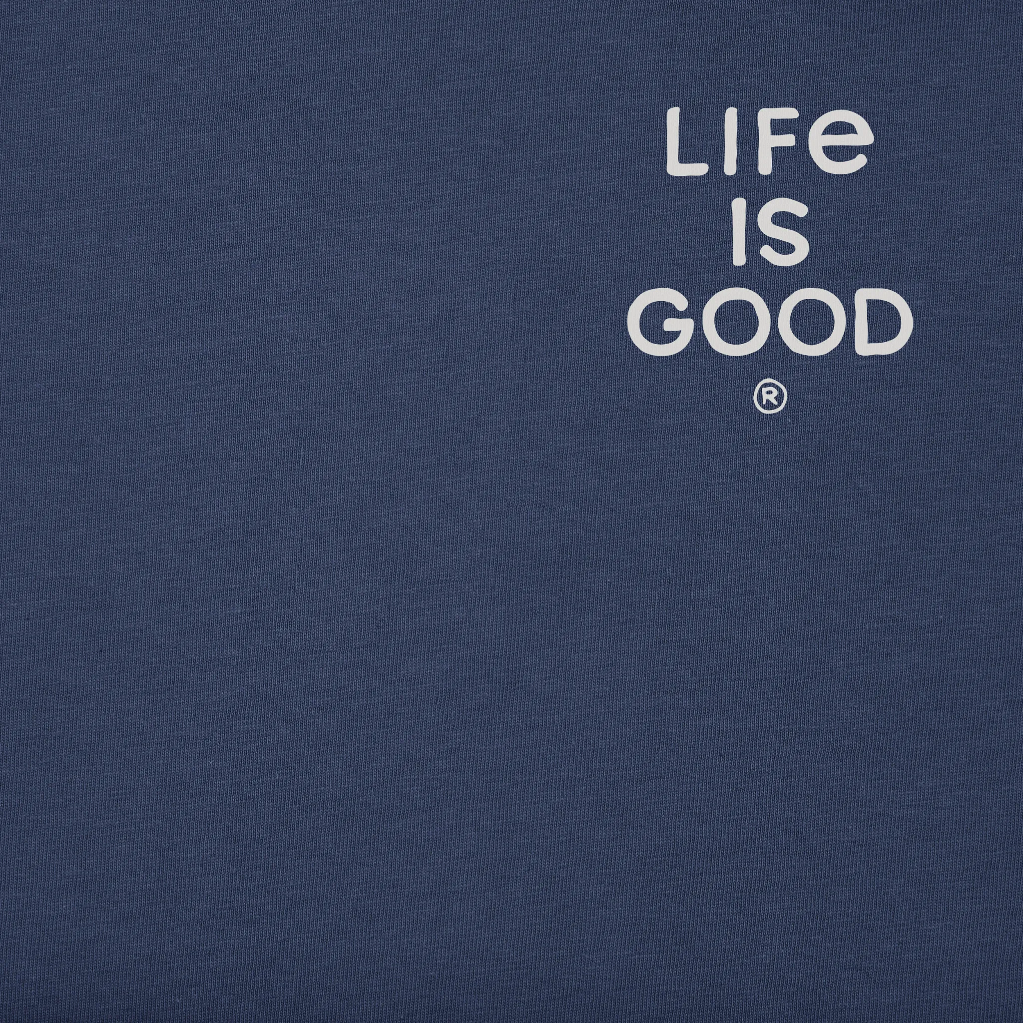 Men's Bert's Bulldog with Piano Short Sleeve Crusher Tee Life is Good