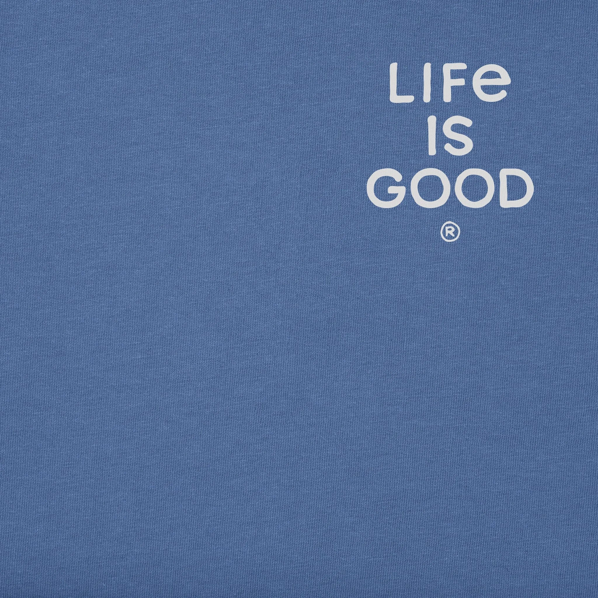 Men's Bert's Bulldog with Piano Short Sleeve Crusher Tee Life is Good