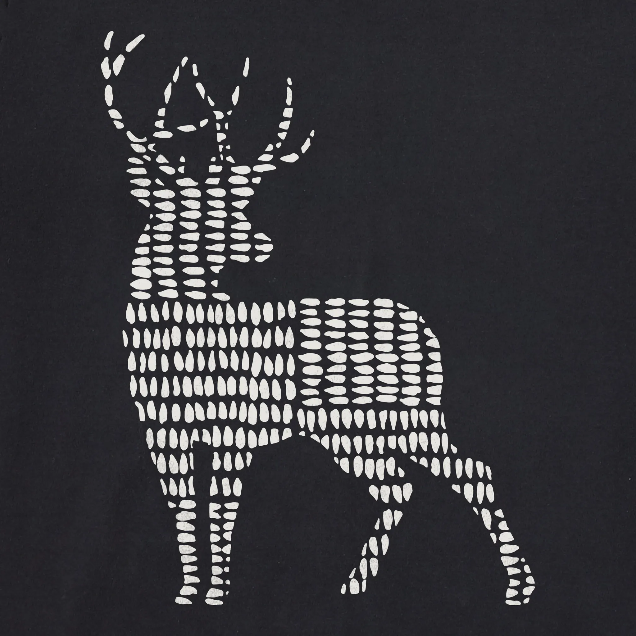 Men's Bert's Cross Hatch Buck Short Sleeve Crusher Tee Life is Good