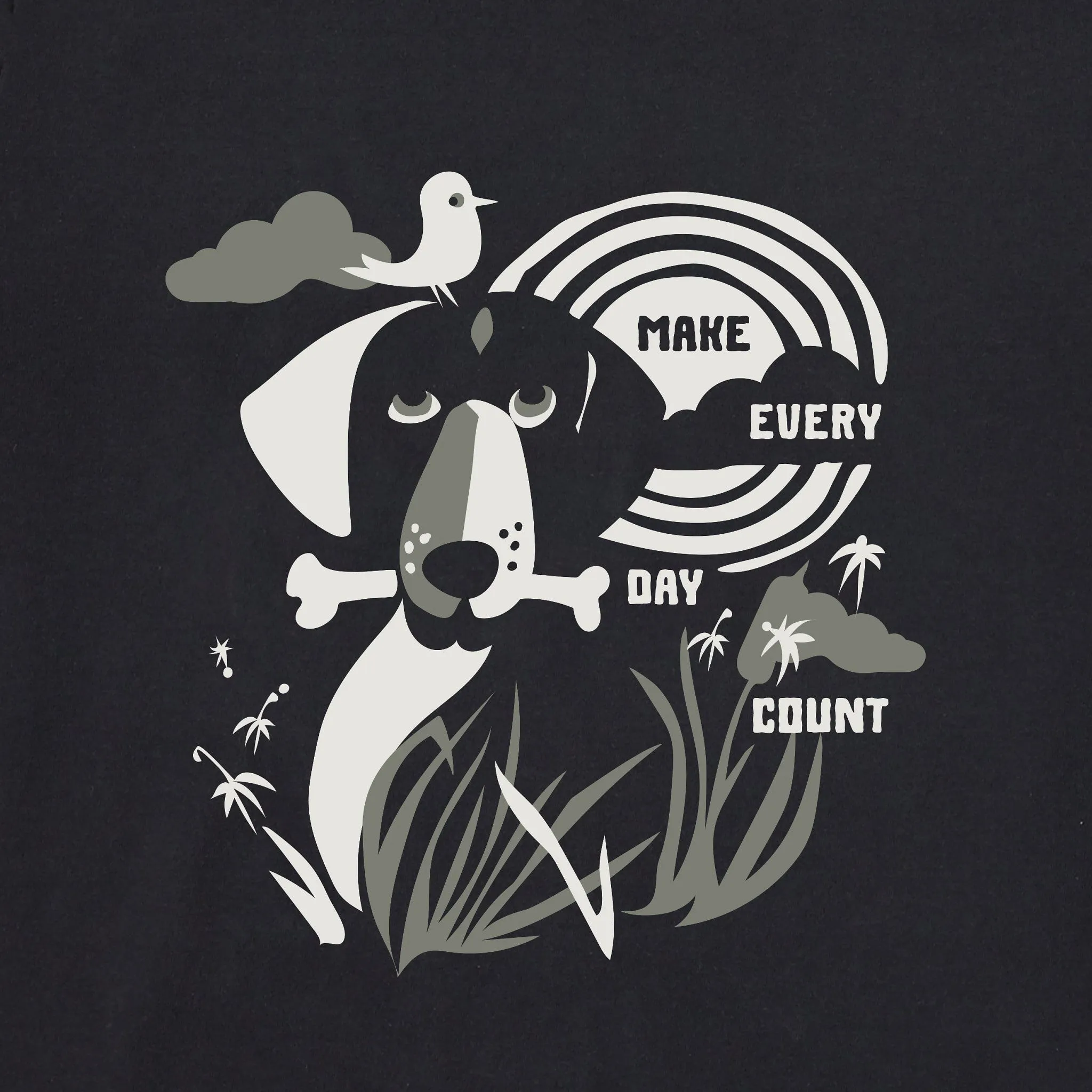 Men's Bert's Dog Medley Short Sleeve Crusher Tee Life is Good