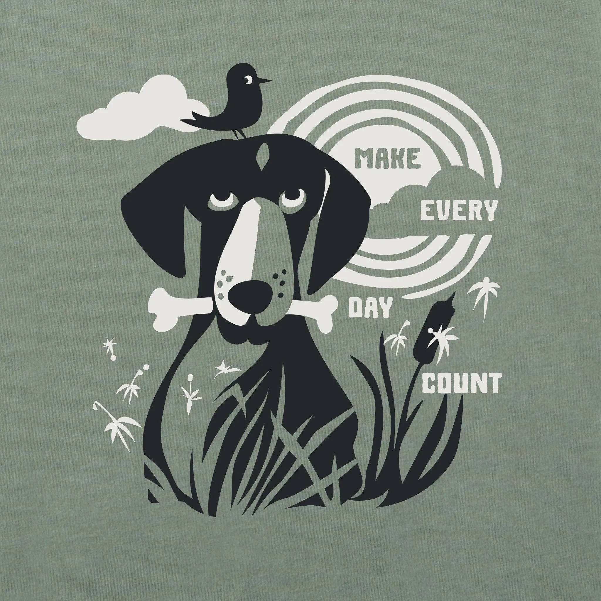 Men's Bert's Dog Medley Short Sleeve Crusher Tee Life is Good