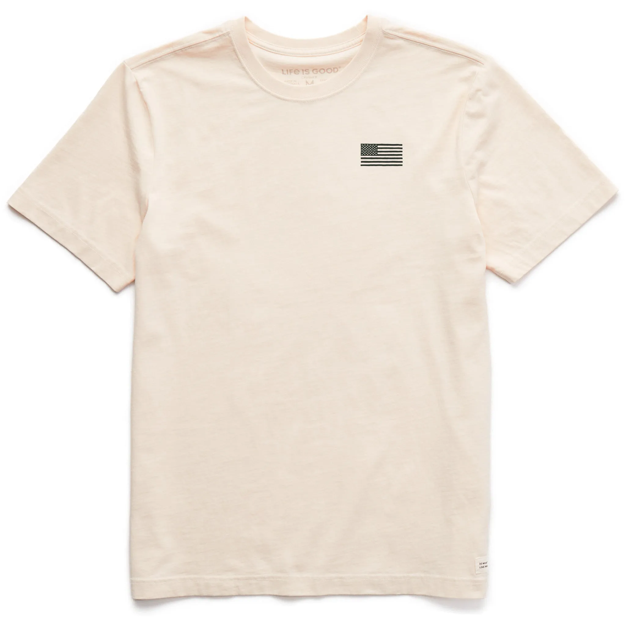 Men's Bert's Flag Short Sleeve Crusher Tee Life is Good