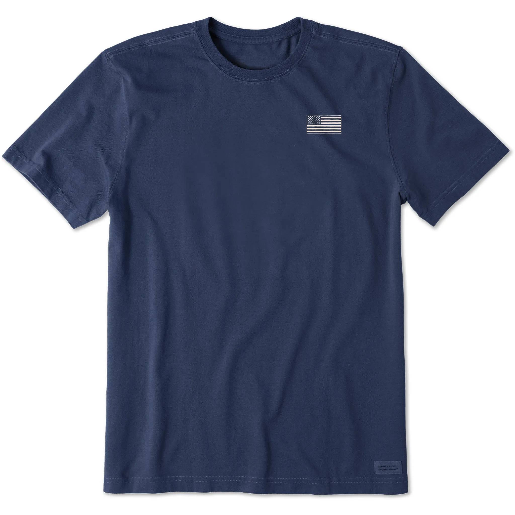 Men's Bert's Flag Short Sleeve Crusher Tee Life is Good