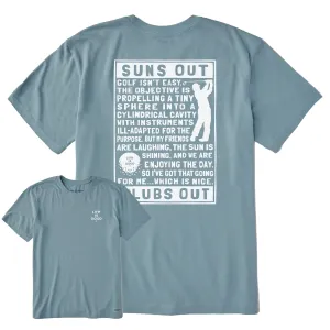 Men's Berts Golf Manifesto Short Sleeve Crusher Tee Life is Good
