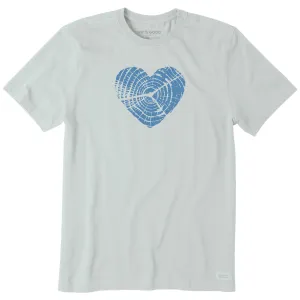 Men's Bert's Hickory Heart Short Sleeve Crusher Tee Life is Good