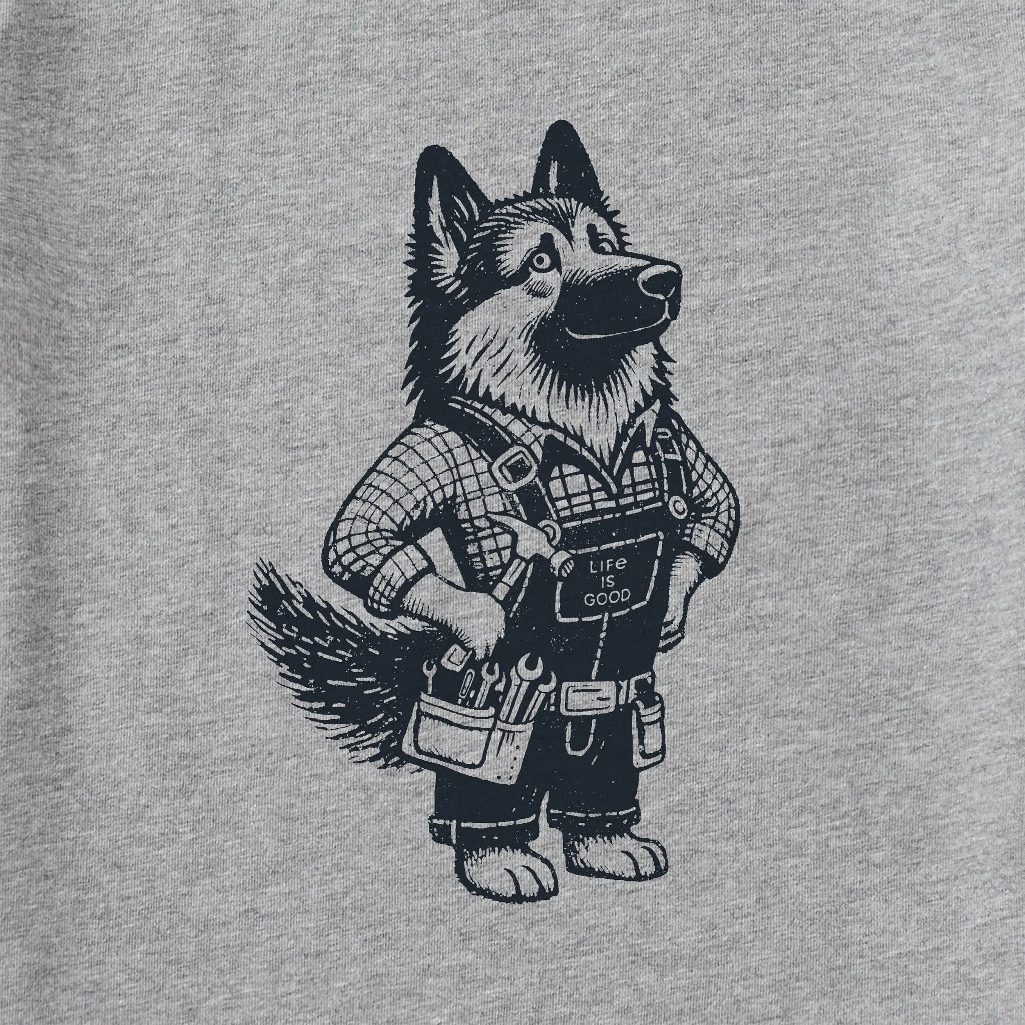 Men's Bert's Shepherd with Tool Belt Short Sleeve Crusher Tee Life is Good