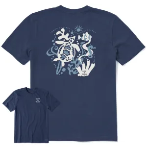 Men's Bert's Turtle Medley Short Sleeve Crusher Tee Life is Good