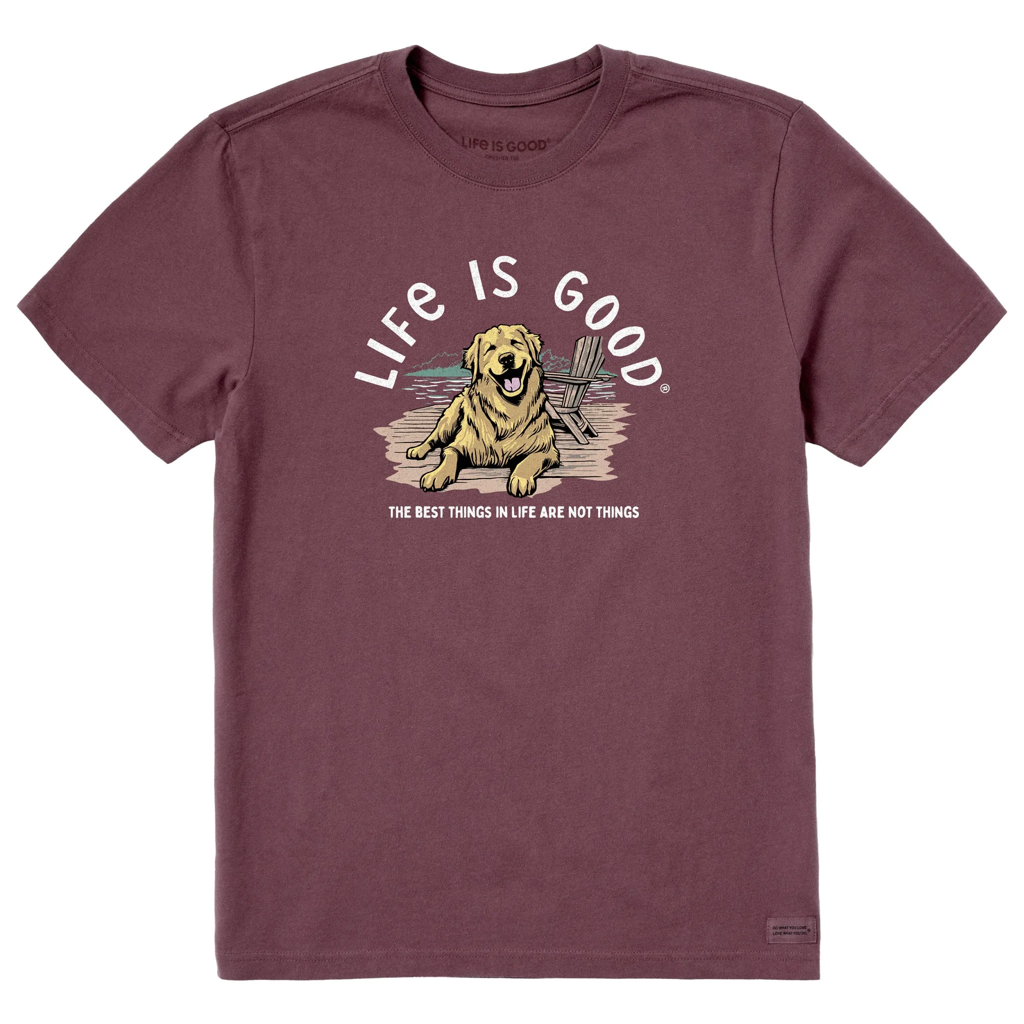 Men's Best Things Golden Dock Short Sleeve Tee Life is Good