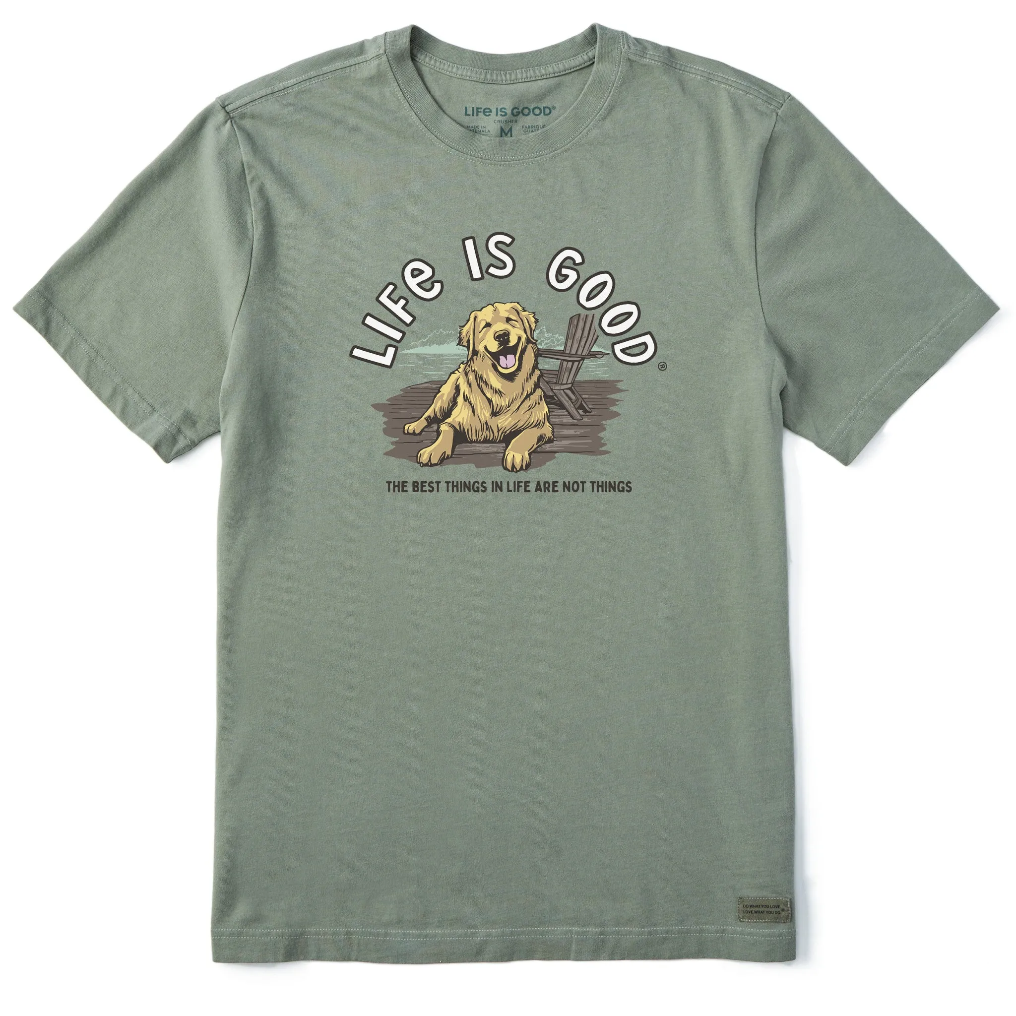 Men's Best Things Golden Dock Short Sleeve Tee Life is Good