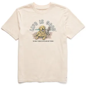 Men's Best Things Golden Dock Short Sleeve Tee Life is Good