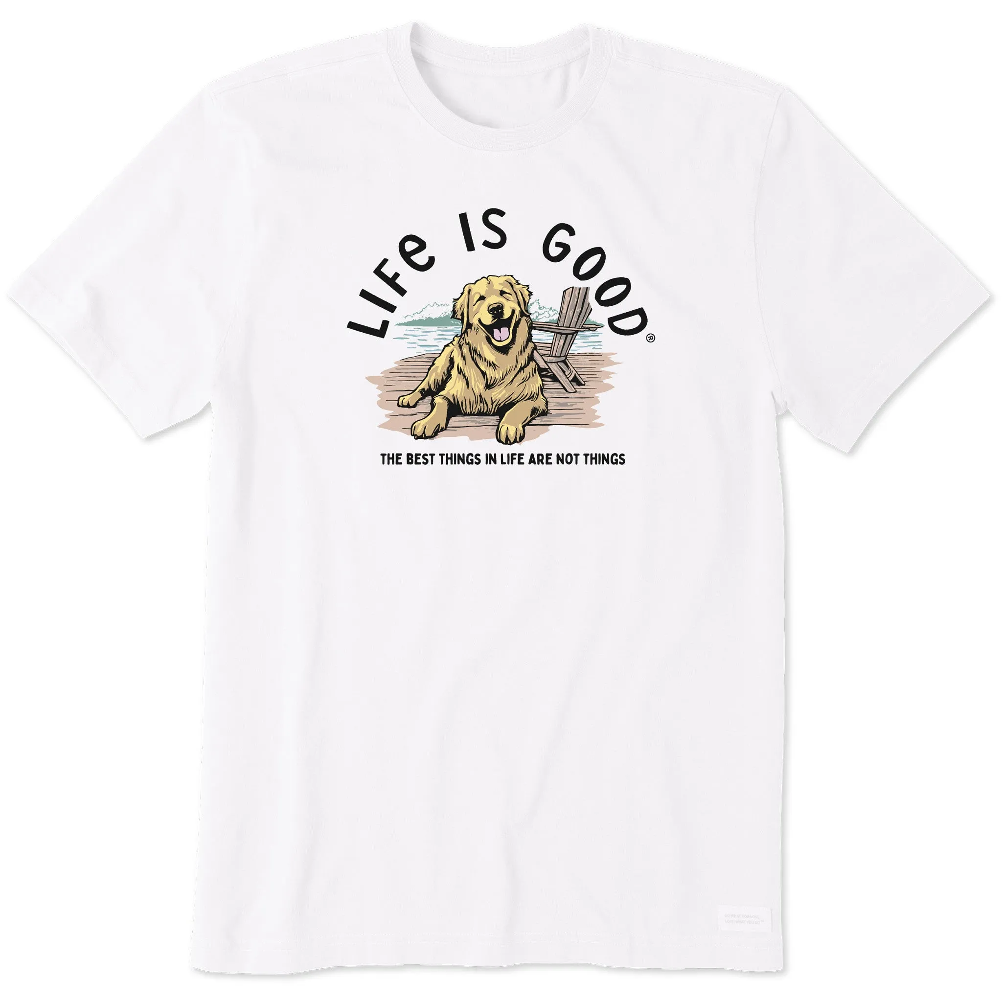 Men's Best Things Golden Dock Short Sleeve Tee Life is Good