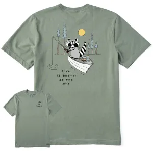 Men's Better at the Lake Raccoon Short Sleeve Tee Life is Good