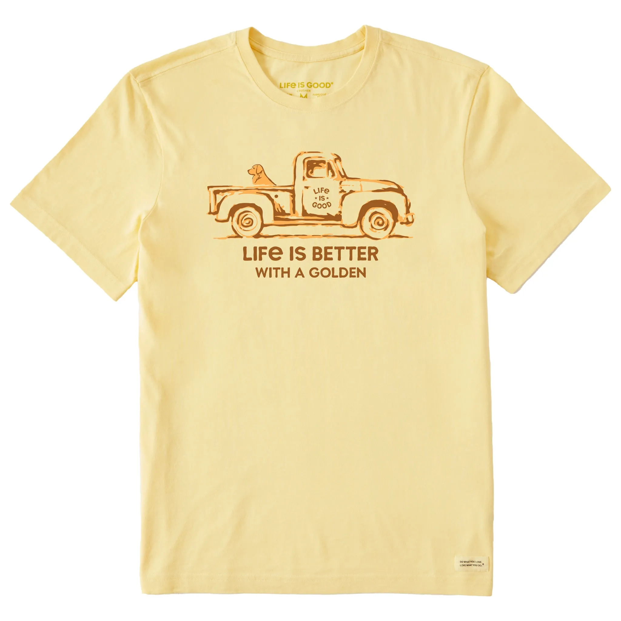 Men's Better with a Golden Truck Short Sleeve Crusher Tee Life is Good