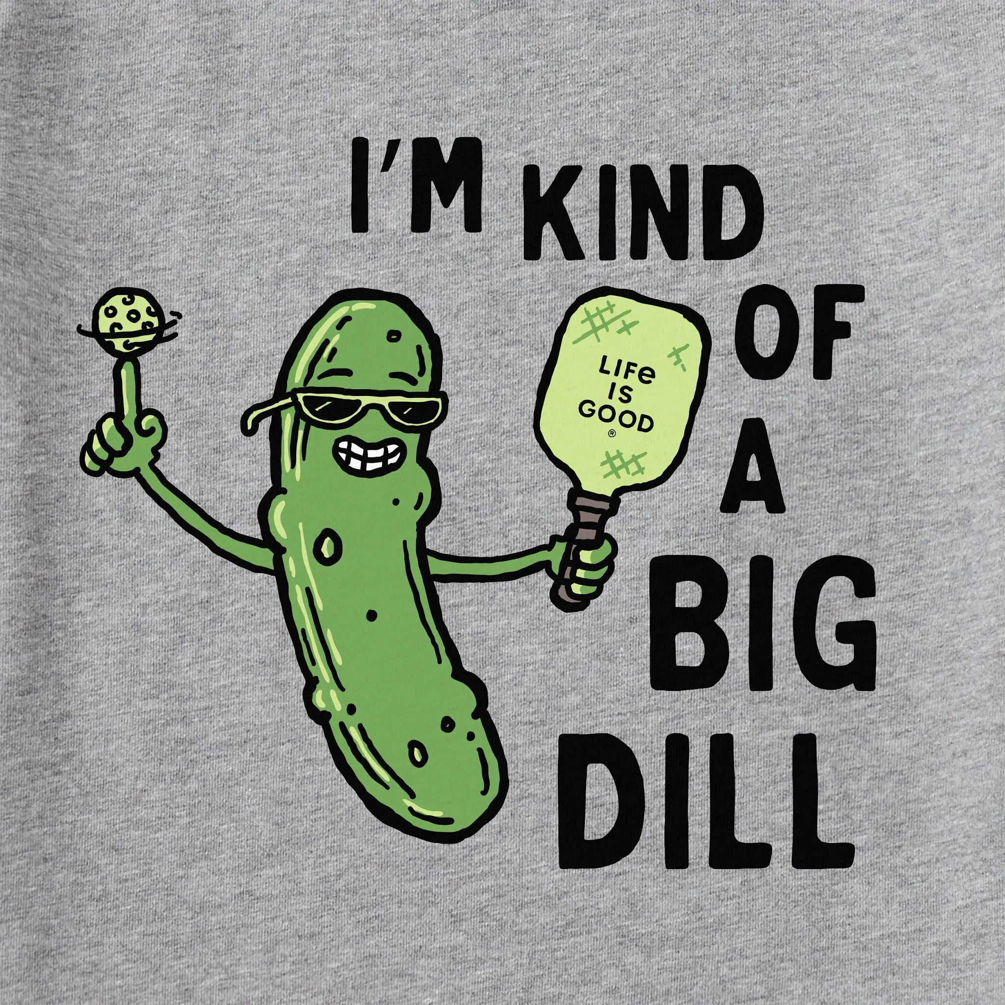 Men's Big Dill Pickleball Short Sleeve Tee Life is Good