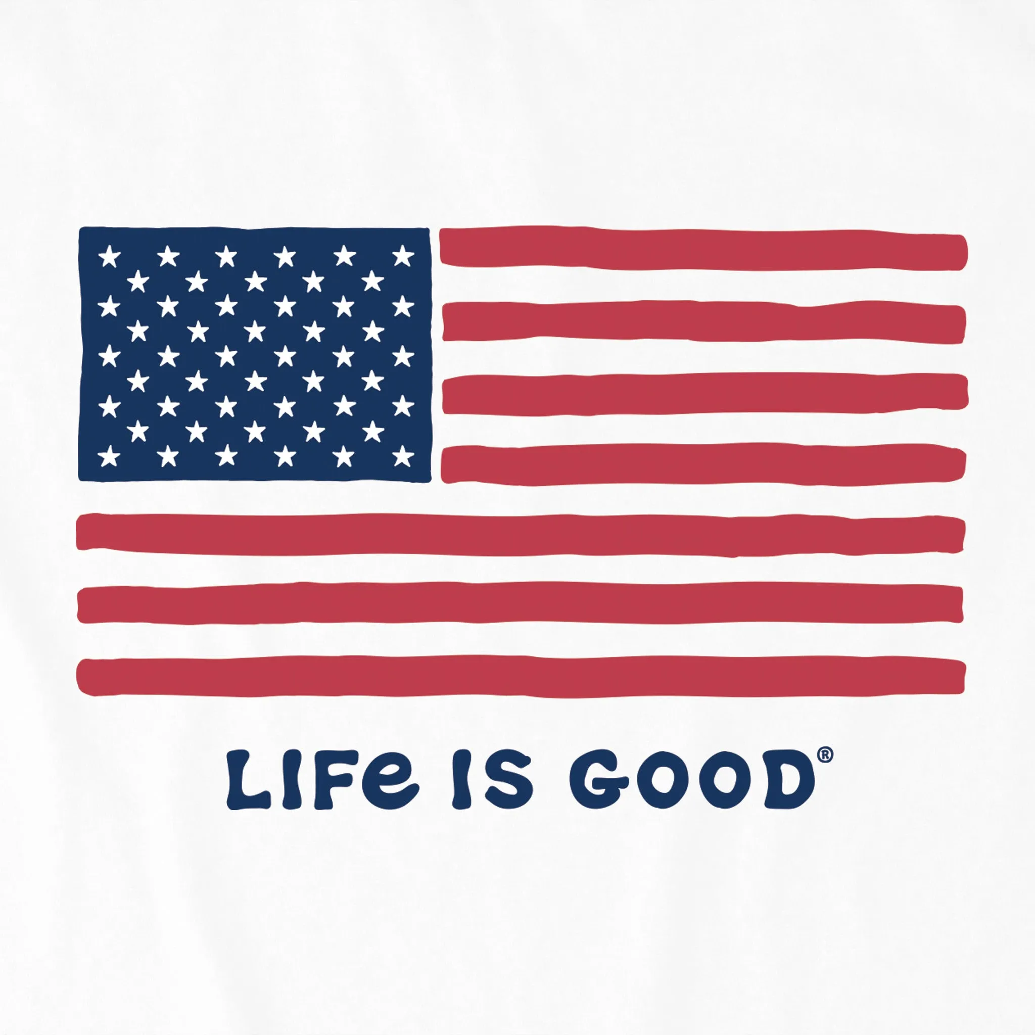 Men's Big Flag Short Sleeve Crusher-LITE Tee Life is Good