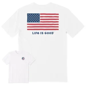 Men's Big Flag Short Sleeve Crusher-LITE Tee Life is Good