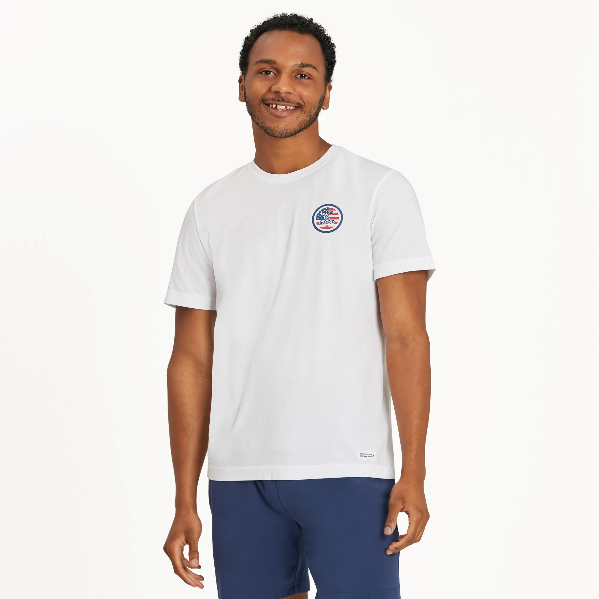 Men's Big Flag Short Sleeve Crusher-LITE Tee Life is Good