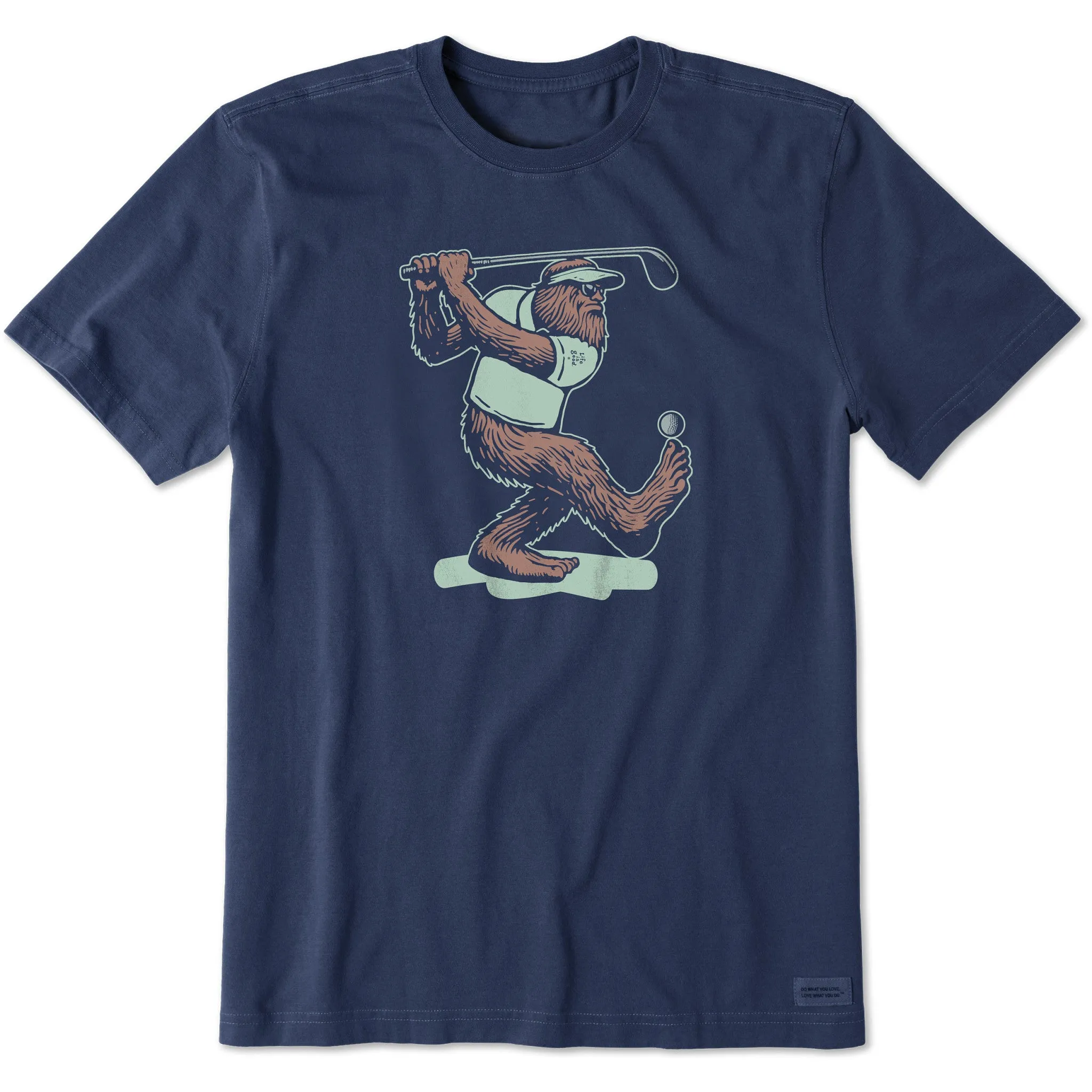 Men's Bigfoot Golfing Short Sleeve Tee Life is Good