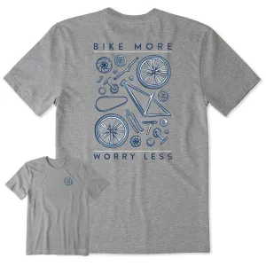 Men's Bike More Worry Less Short Sleeve Tee Life is Good