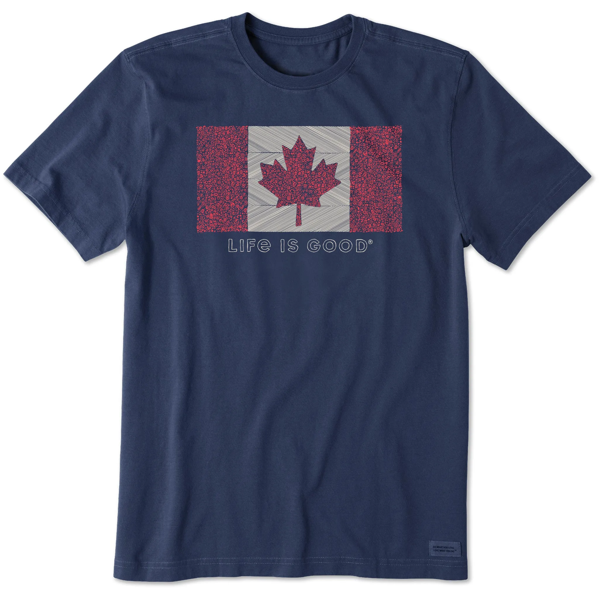 Men's Canada Floral Flag Short Sleeve Tee Life is Good