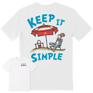 Men's Cat in the Hat Keep it Simple Short Sleeve Crusher-LITE Tee Life is Good