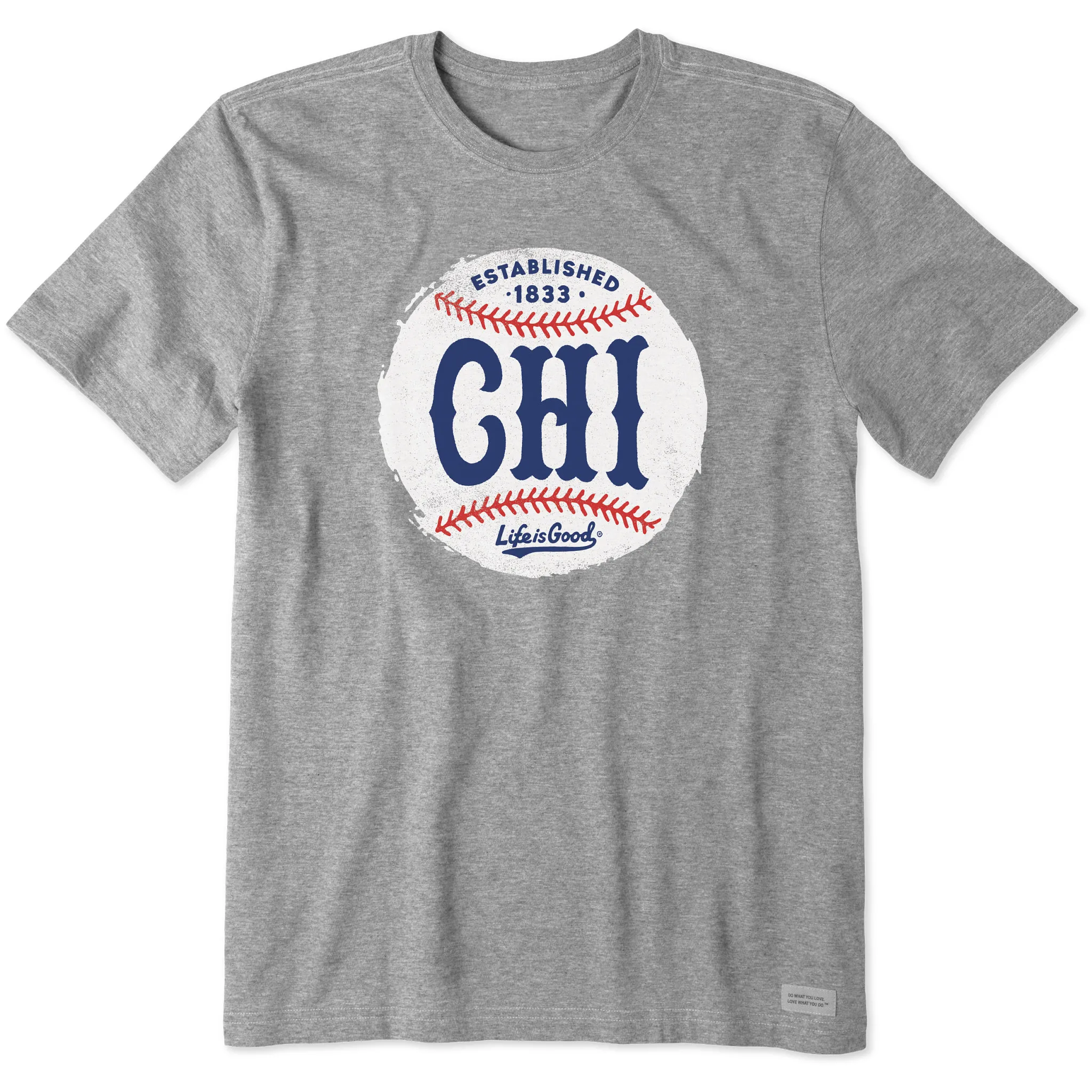 Men's Chicago Baseball Short Sleeve Crusher Tee Life is Good