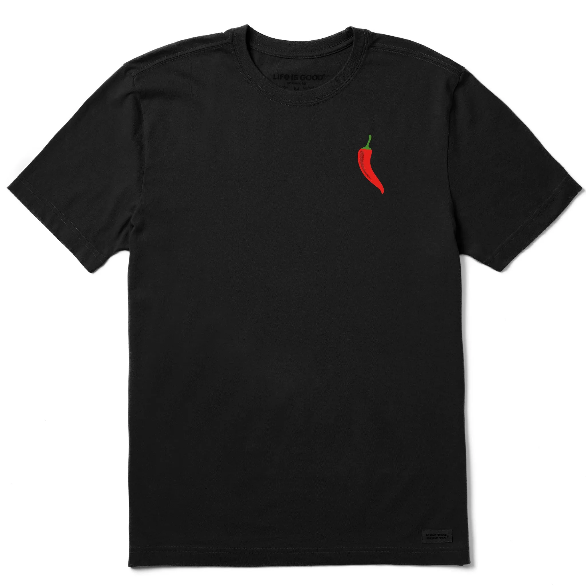 Men's Chili Pepper Mini Short Sleeve Crusher Tee Life is Good