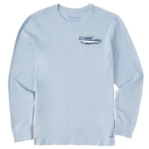 Men's Clean Boats Well With Others Long Sleeve Crusher Tee Life is Good