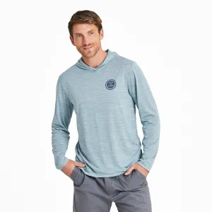Men's Clean Fish More Bass Long Sleeve Sun Crusher Hoodie Life is Good