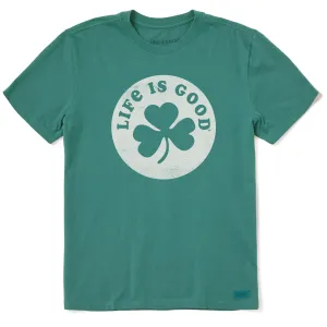 Men's Clover Coin Short Sleeve Crusher Tee Life is Good
