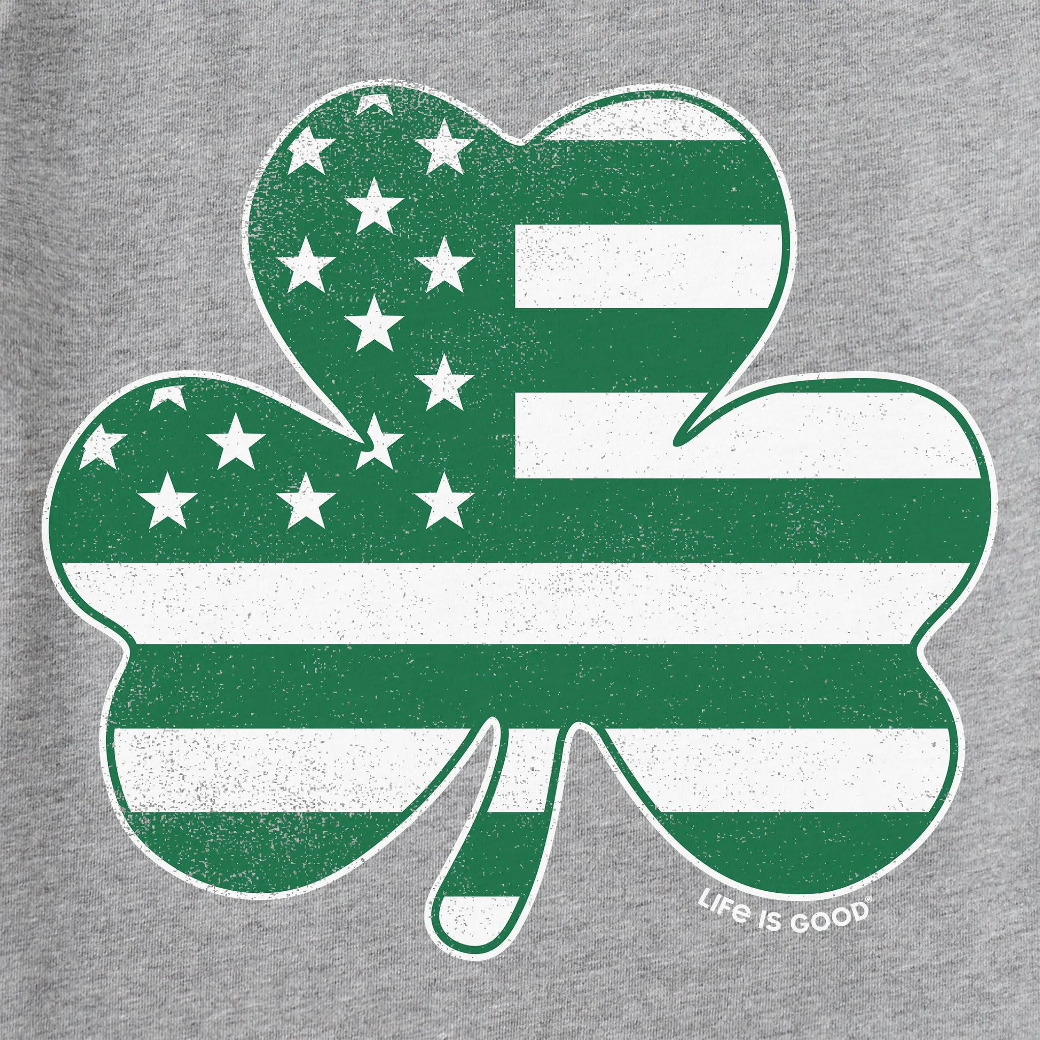 Men's Clover Flag Short Sleeve Crusher Tee Life is Good