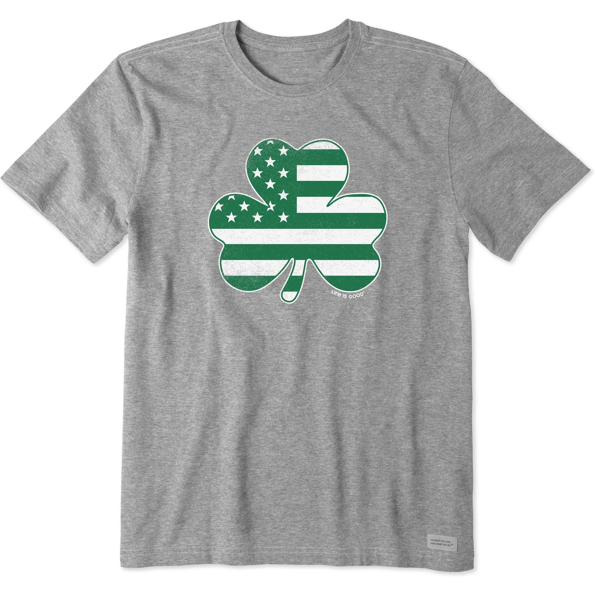Men's Clover Flag Short Sleeve Crusher Tee Life is Good