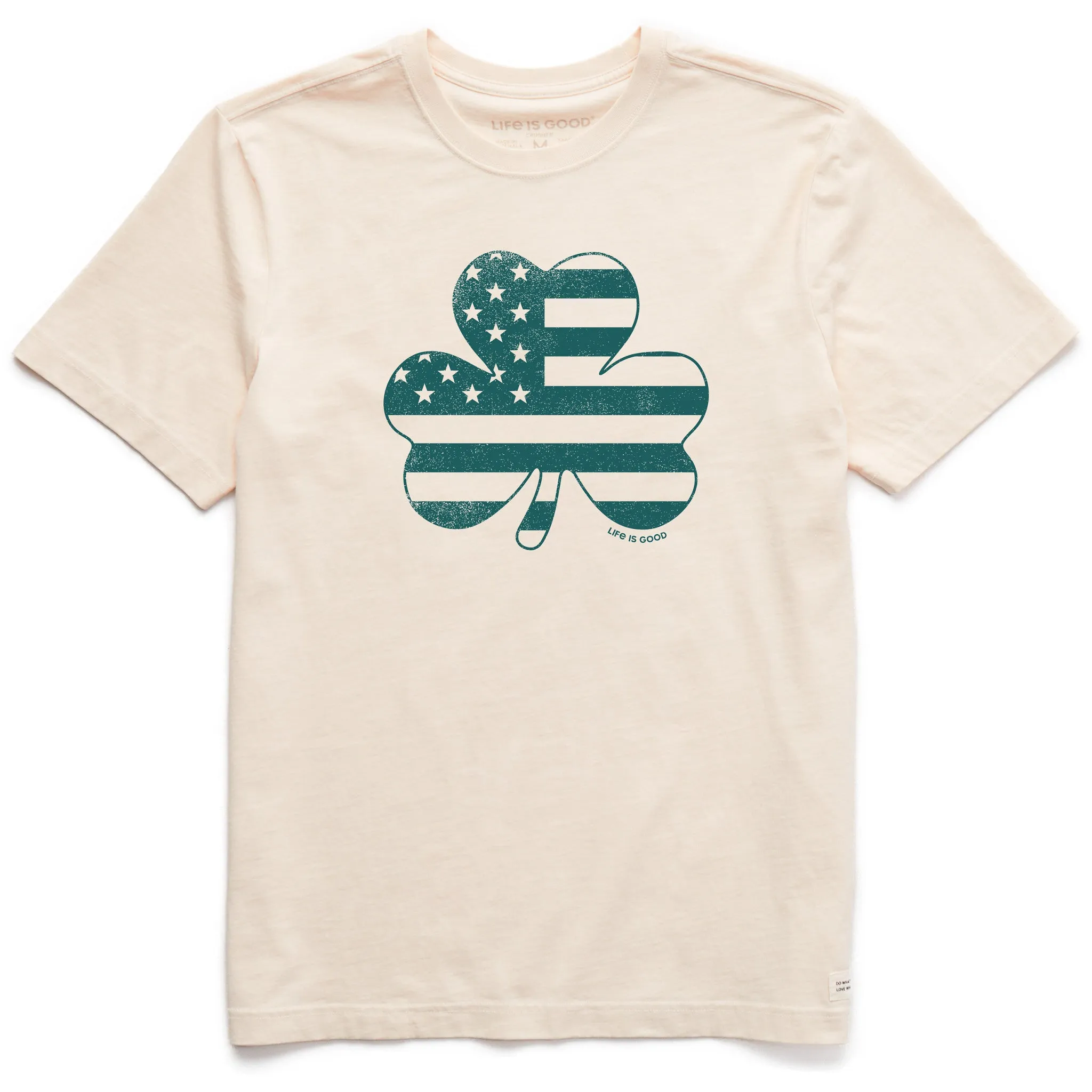 Men's Clover Flag Short Sleeve Crusher Tee Life is Good