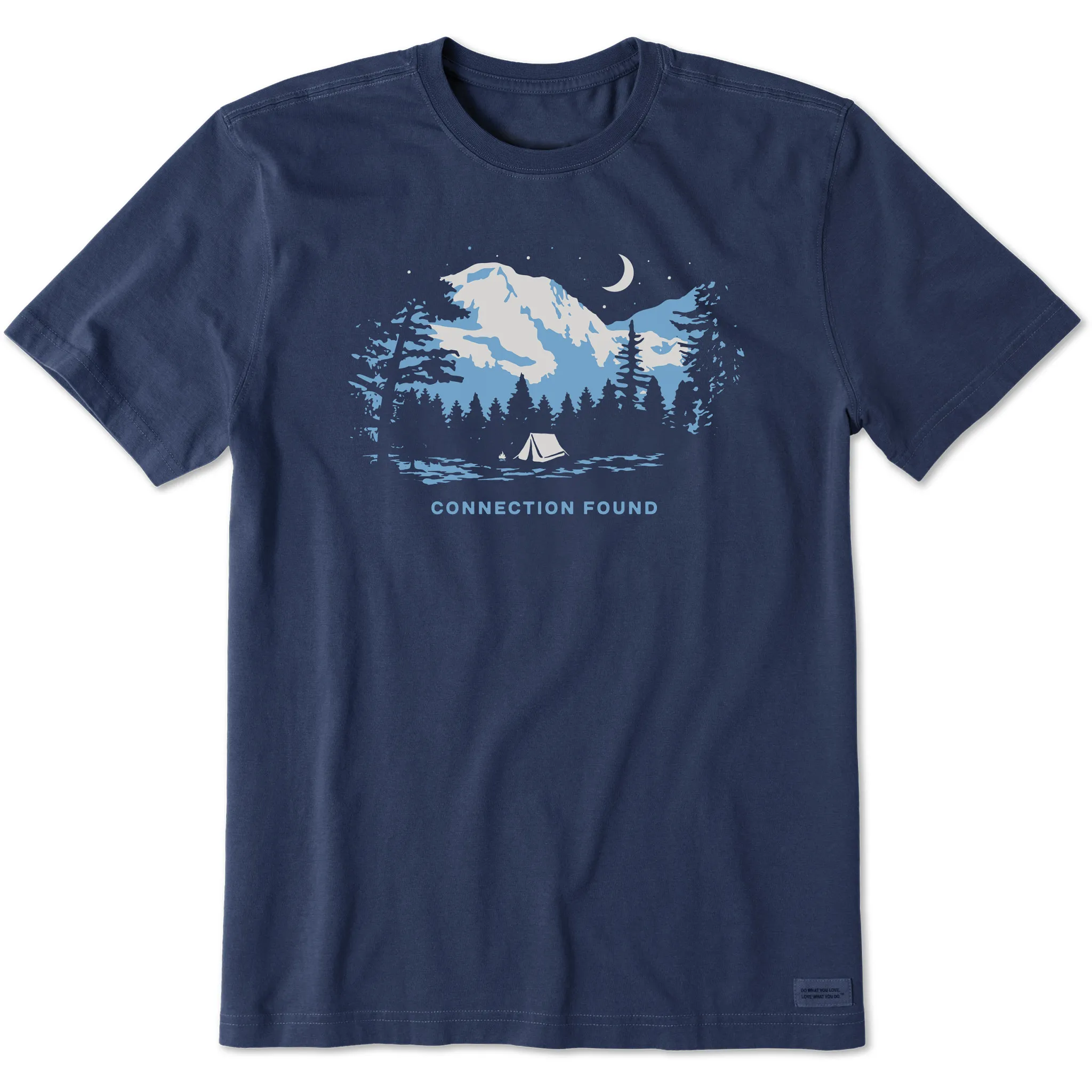 Men's Connection Found Camping Short Sleeve Crusher Tee Life is Good