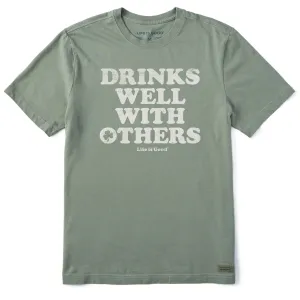 Men's Cooper Drinks Well With Others Short Sleeve Tee Life is Good