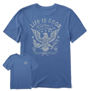 Men's Courageous Eagle Short Sleeve Crusher Tee Life is Good